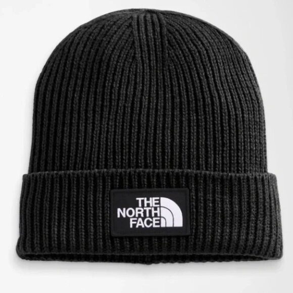 THE NORTH FACE Box  Logo  Cuffed beanies Black  Classic NWT - UNISEX - Picture 1 of 6